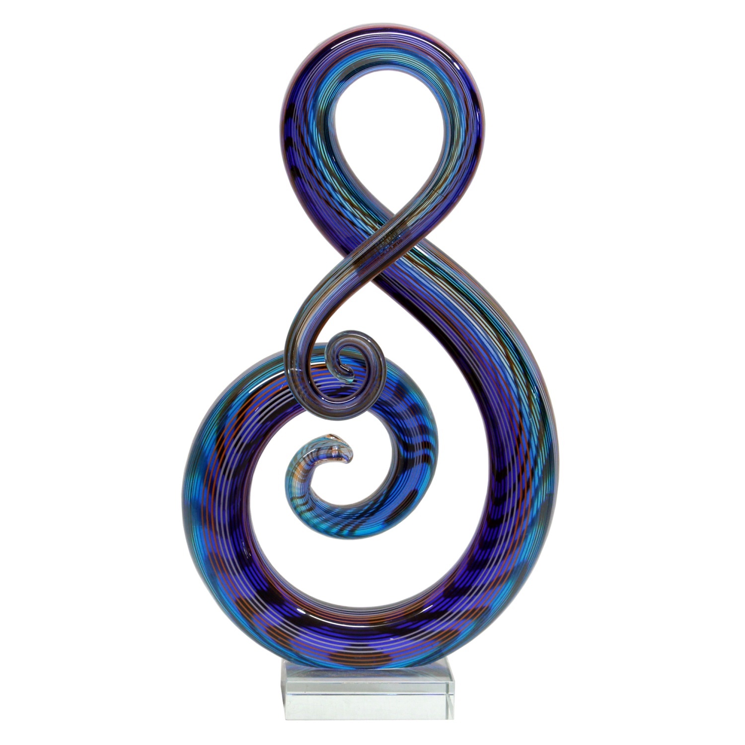 GLASS STATUE ABSTRACT - MUSICAL NOTE | KENJASPER, ABSTRACT, HAND