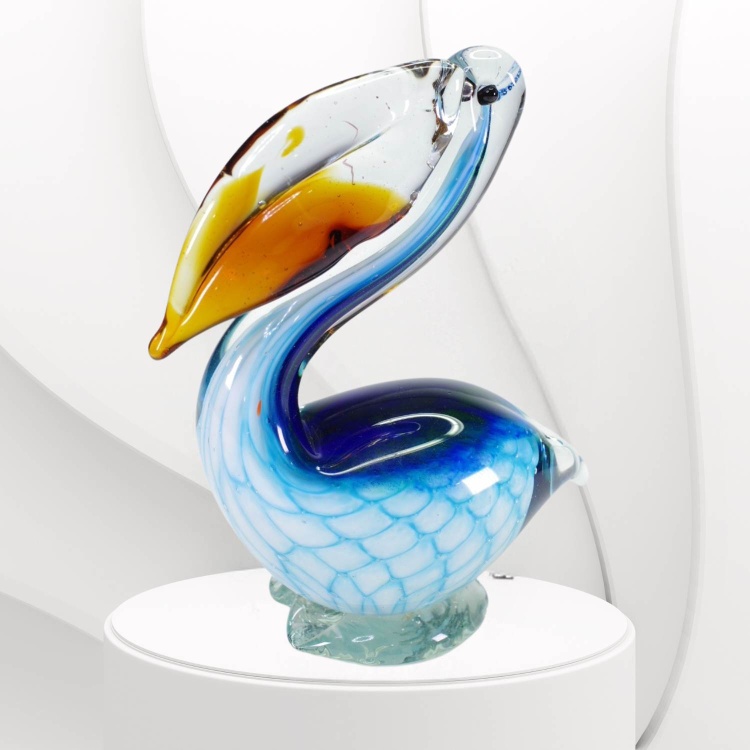 HAND MADE ART GLASS FIGURINES, ABSTRACT, ANIMALS, BEARS, BIRDS, BOATS ...